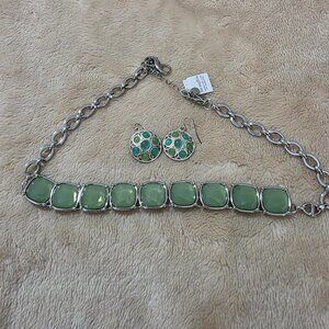 Necklace and earrings